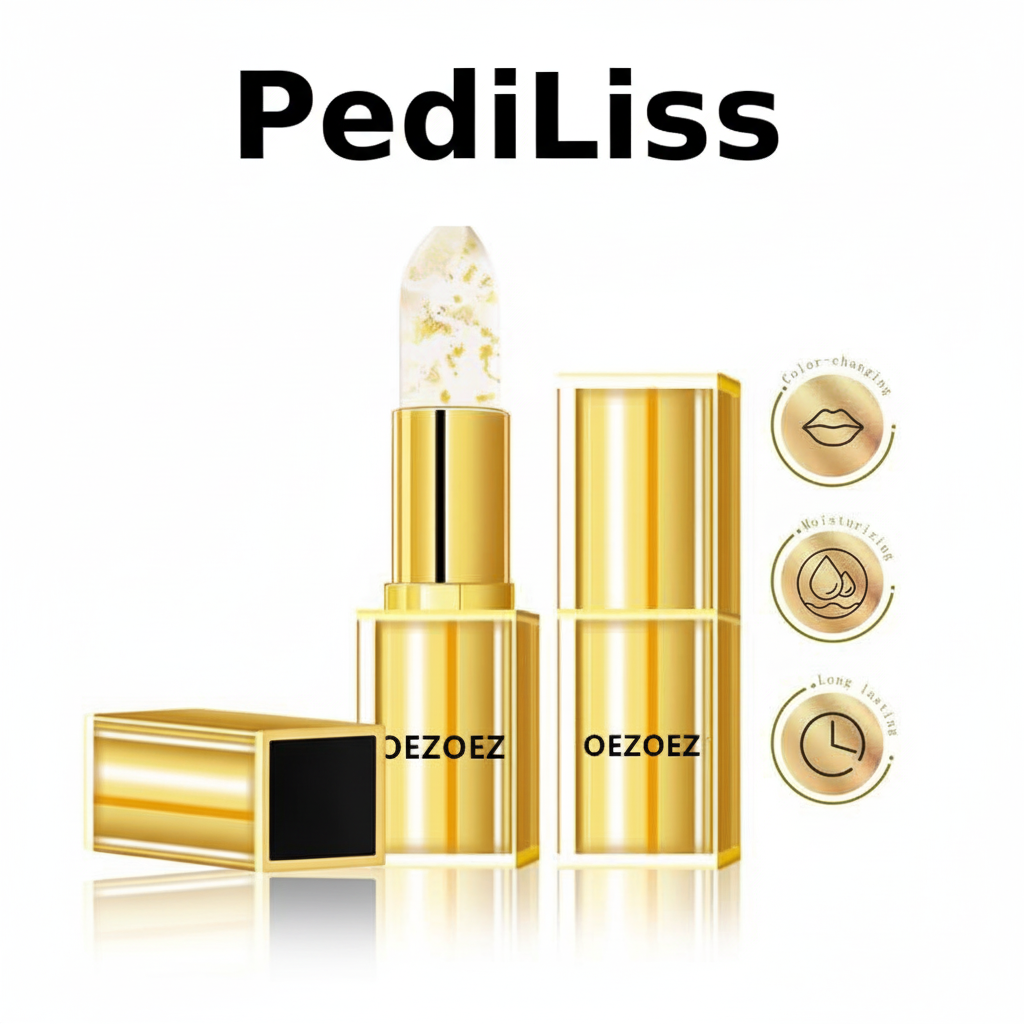 Rouge à Lèvres Réactif au pH, Teinte Personnalisée, Longue Tenue, Anti-Bavure, Hydratant et Réparateur, Lisse les Ridules, Parfum Floral Léger