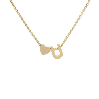 Collier “Lettre d’amour” combiné