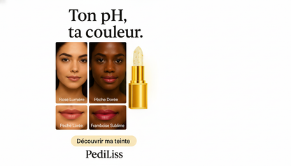 Rouge à Lèvres Réactif au pH, Teinte Personnalisée, Longue Tenue, Anti-Bavure, Hydratant et Réparateur, Lisse les Ridules, Parfum Floral Léger