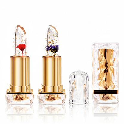 Rouge à lèvres gel transparent hydratant, thermo-réactif