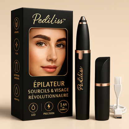 PediLiss™ ⎪ Épilateur Sourcils & Visage Révolutionnaire