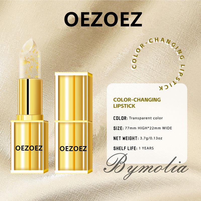 Rouge à Lèvres Réactif au pH, Teinte Personnalisée, Longue Tenue, Anti-Bavure, Hydratant et Réparateur, Lisse les Ridules, Parfum Floral Léger