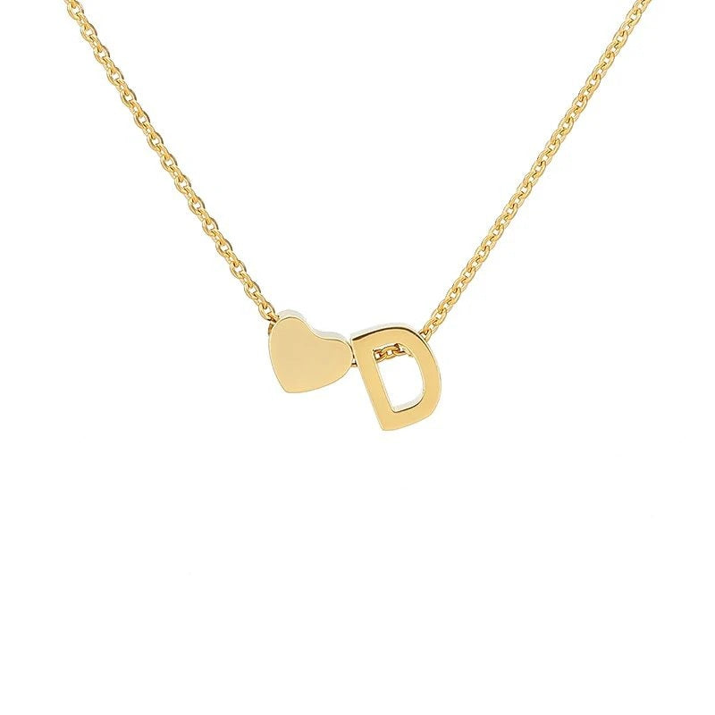 Collier “Lettre d’amour” combiné