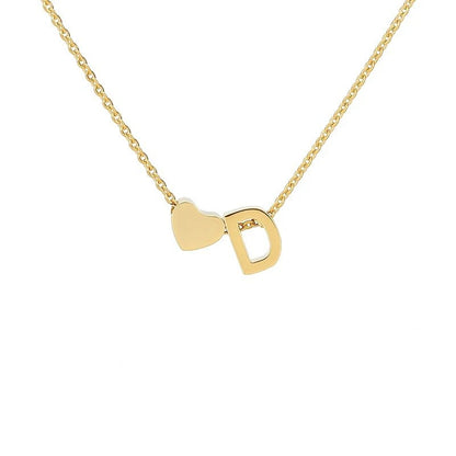 Collier “Lettre d’amour” combiné