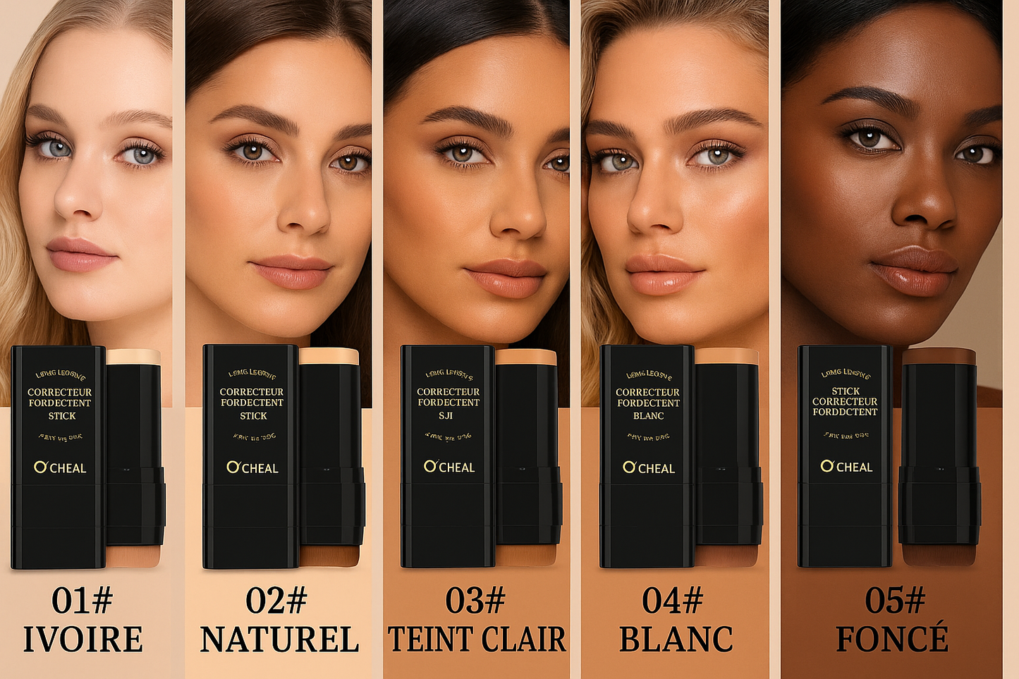 Fond de Teint en stick + pinceaux intégrer